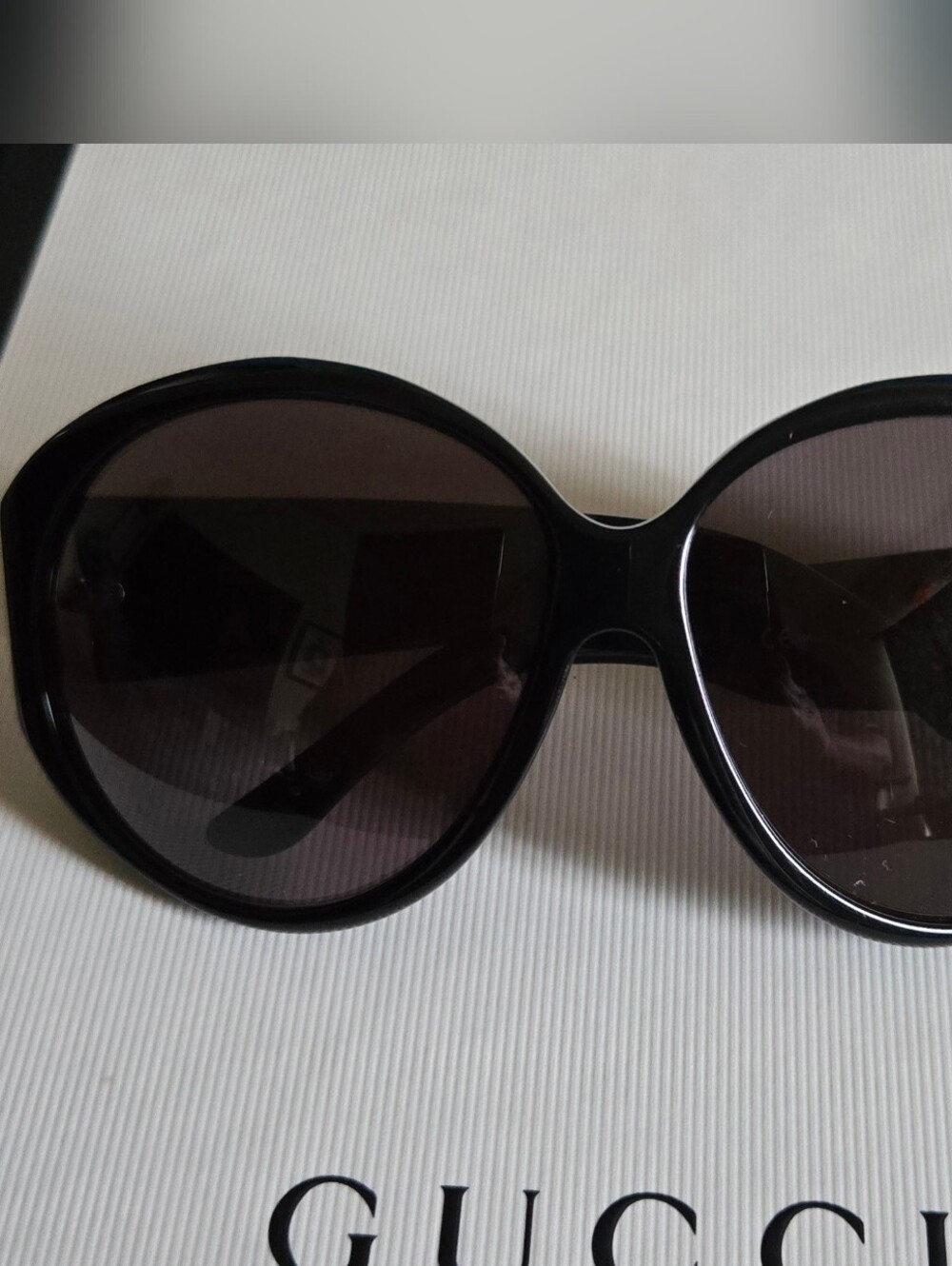 Gucci Vintage Crystal Spell-Out Logo Sunglasses GG2927/S/Strass 807BN